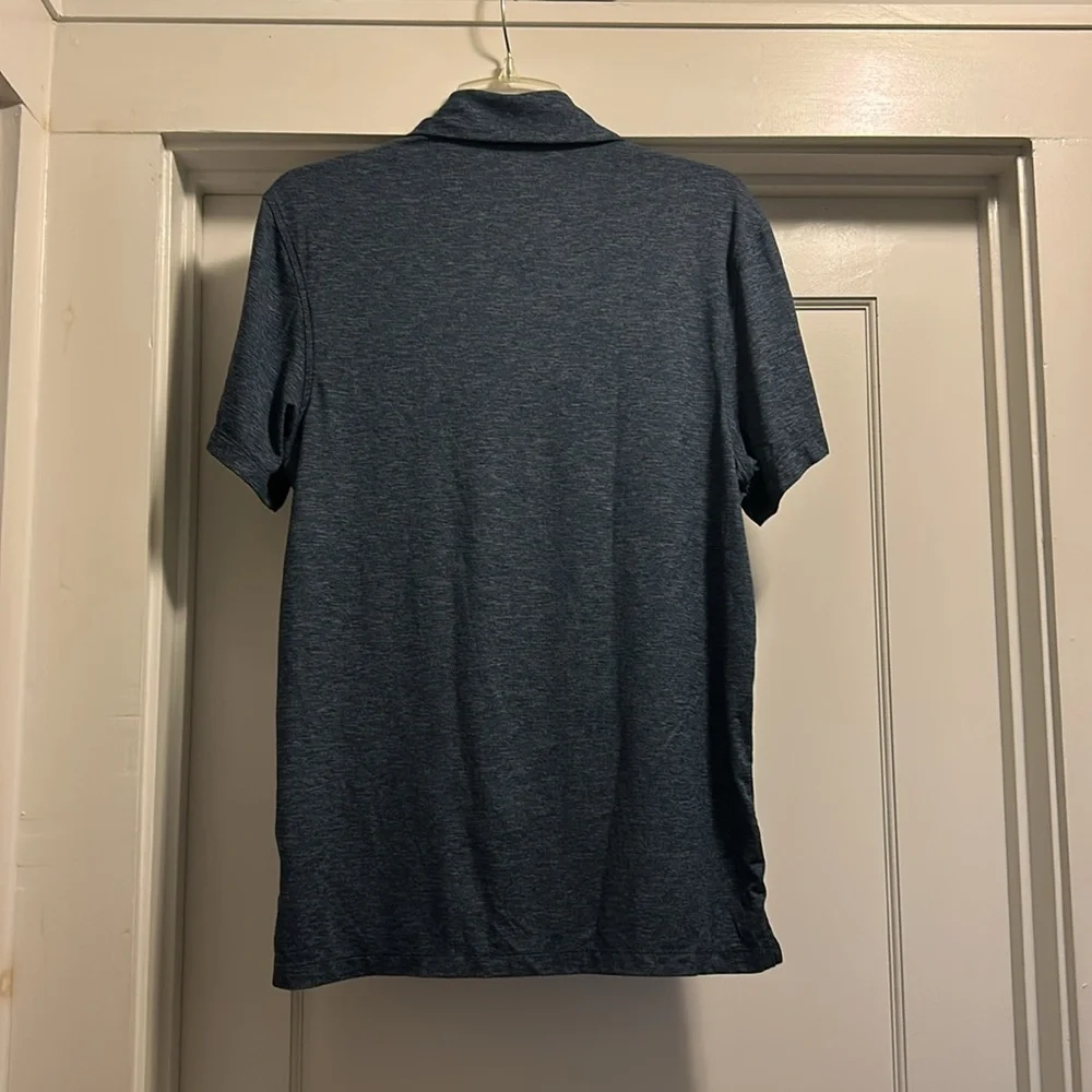 J. Crew Men's Dark Blue Short Sleeve Polo Shirt - Size Medium